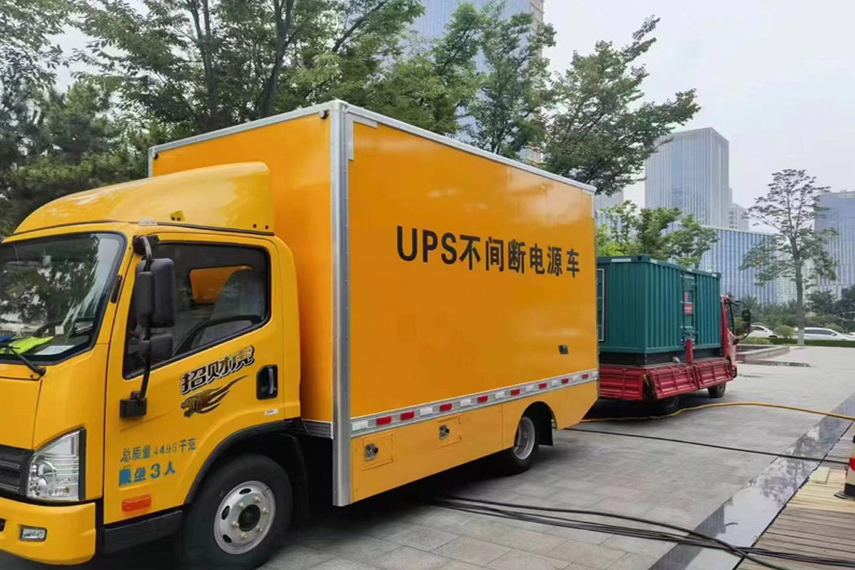 宝坻发电机租赁施工现场