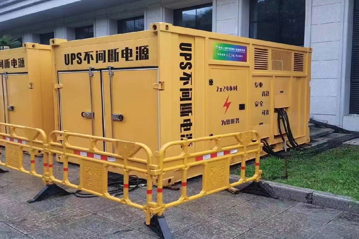 宝坻发电机租赁施工现场