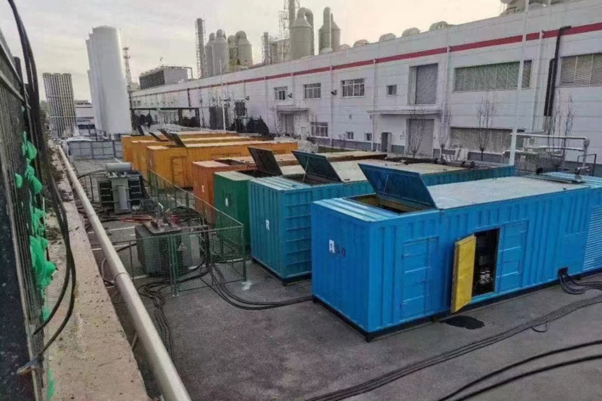 宝坻发电机租赁施工现场